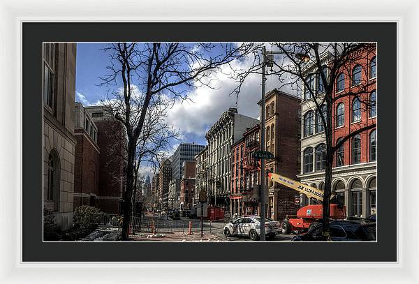 Panorama 3607 200 Block of Chestnut Street - Framed Print