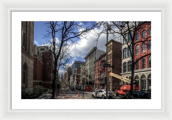 Panorama 3607 200 Block of Chestnut Street - Framed Print