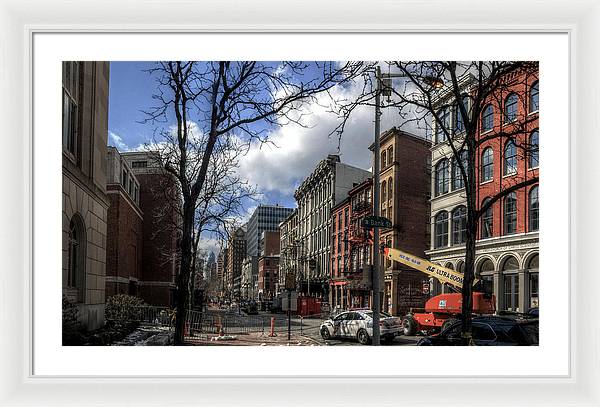 Panorama 3607 200 Block of Chestnut Street - Framed Print
