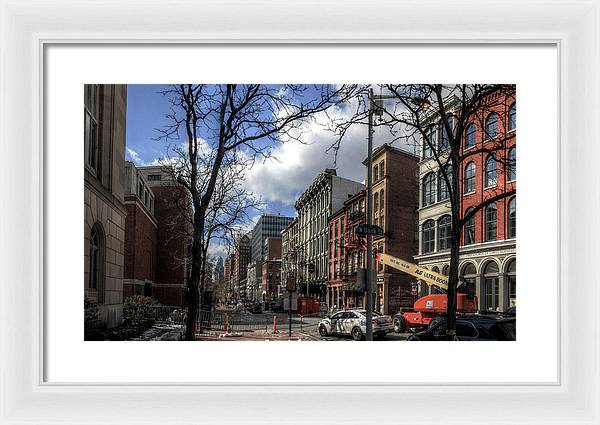Panorama 3607 200 Block of Chestnut Street - Framed Print