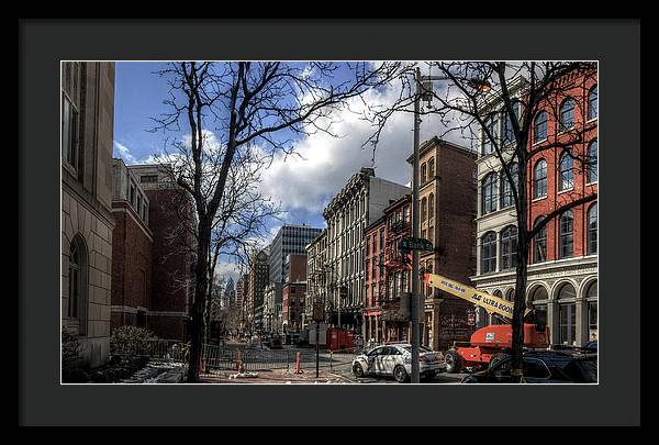 Panorama 3607 200 Block of Chestnut Street - Framed Print