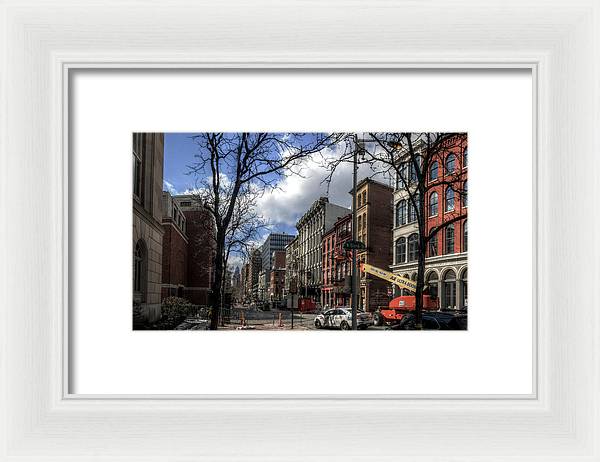 Panorama 3607 200 Block of Chestnut Street - Framed Print