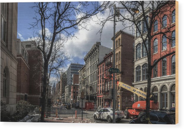 Panorama 3607 200 Block of Chestnut Street - Wood Print