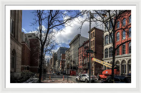 Panorama 3607 200 Block of Chestnut Street - Framed Print