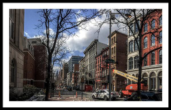 Panorama 3607 200 Block of Chestnut Street - Framed Print