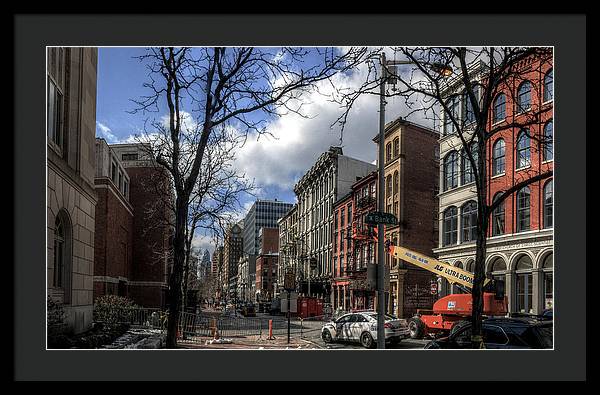Panorama 3607 200 Block of Chestnut Street - Framed Print