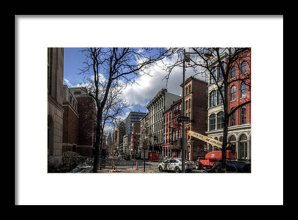 Panorama 3607 200 Block of Chestnut Street - Framed Print