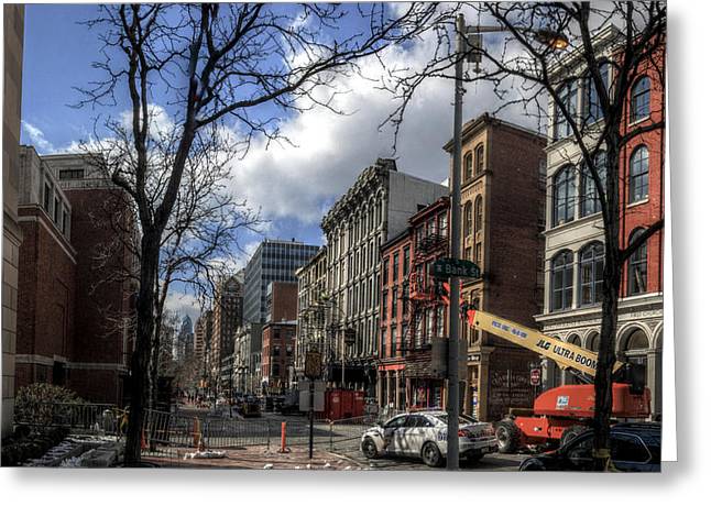 Panorama 3607 200  Block of Chestnut Street - Greeting Card