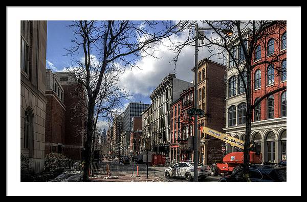 Panorama 3607 200 Block of Chestnut Street - Framed Print