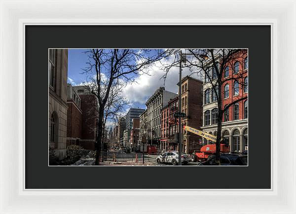 Panorama 3607 200 Block of Chestnut Street - Framed Print