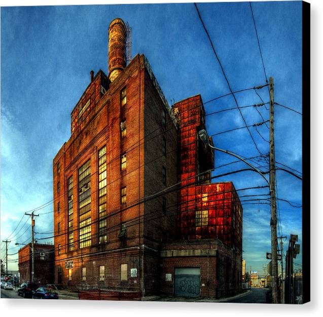 Panorama 3647 Willow Street Steam Plant - Canvas Print