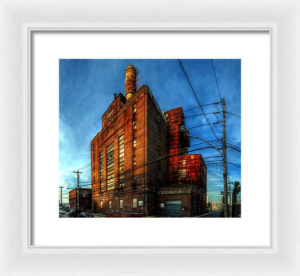 Panorama 3647 Willow Street Steam Plant - Framed Print