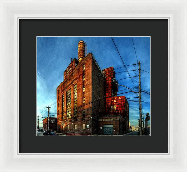 Panorama 3647 Willow Street Steam Plant - Framed Print