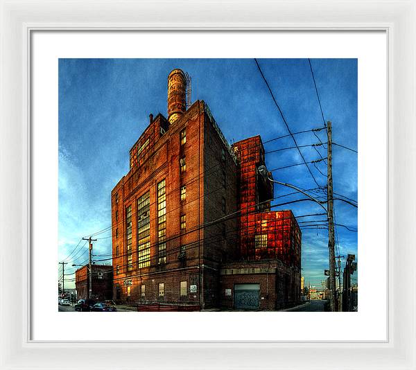 Panorama 3647 Willow Street Steam Plant - Framed Print
