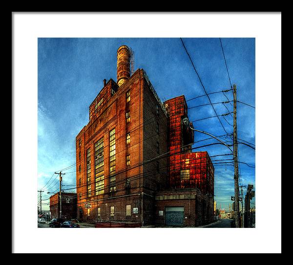 Panorama 3647 Willow Street Steam Plant - Framed Print
