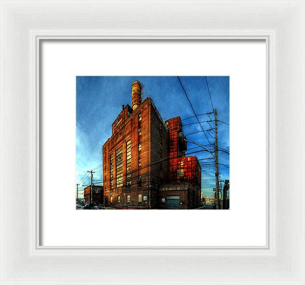 Panorama 3647 Willow Street Steam Plant - Framed Print