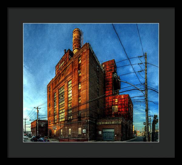 Panorama 3647 Willow Street Steam Plant - Framed Print