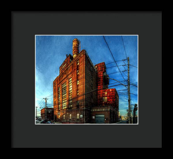 Panorama 3647 Willow Street Steam Plant - Framed Print