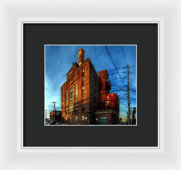 Panorama 3647 Willow Street Steam Plant - Framed Print