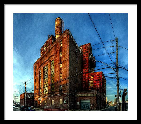 Panorama 3647 Willow Street Steam Plant - Framed Print