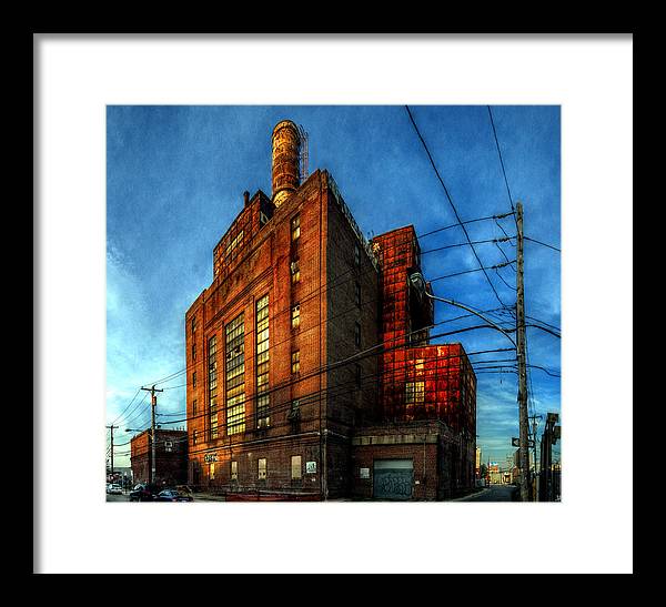Panorama 3647 Willow Street Steam Plant - Framed Print