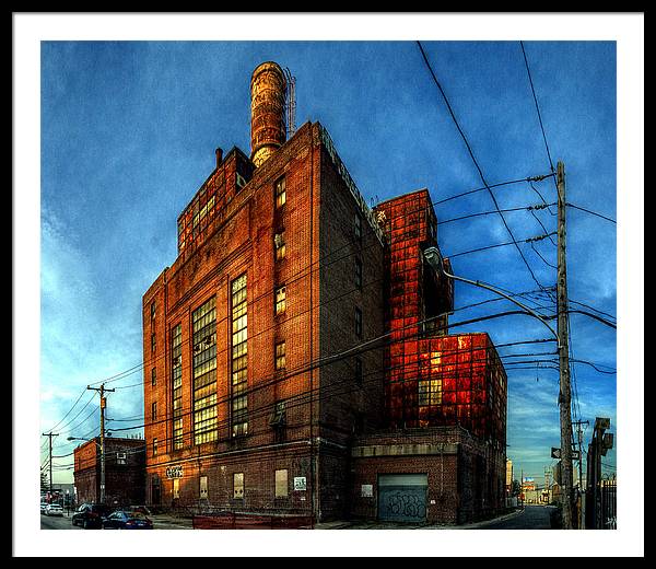 Panorama 3647 Willow Street Steam Plant - Framed Print