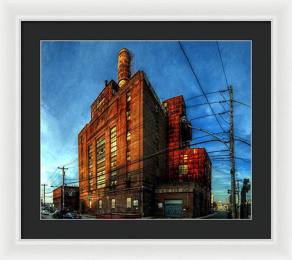 Panorama 3647 Willow Street Steam Plant - Framed Print