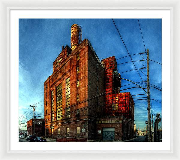 Panorama 3647 Willow Street Steam Plant - Framed Print