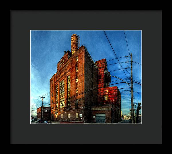 Panorama 3647 Willow Street Steam Plant - Framed Print