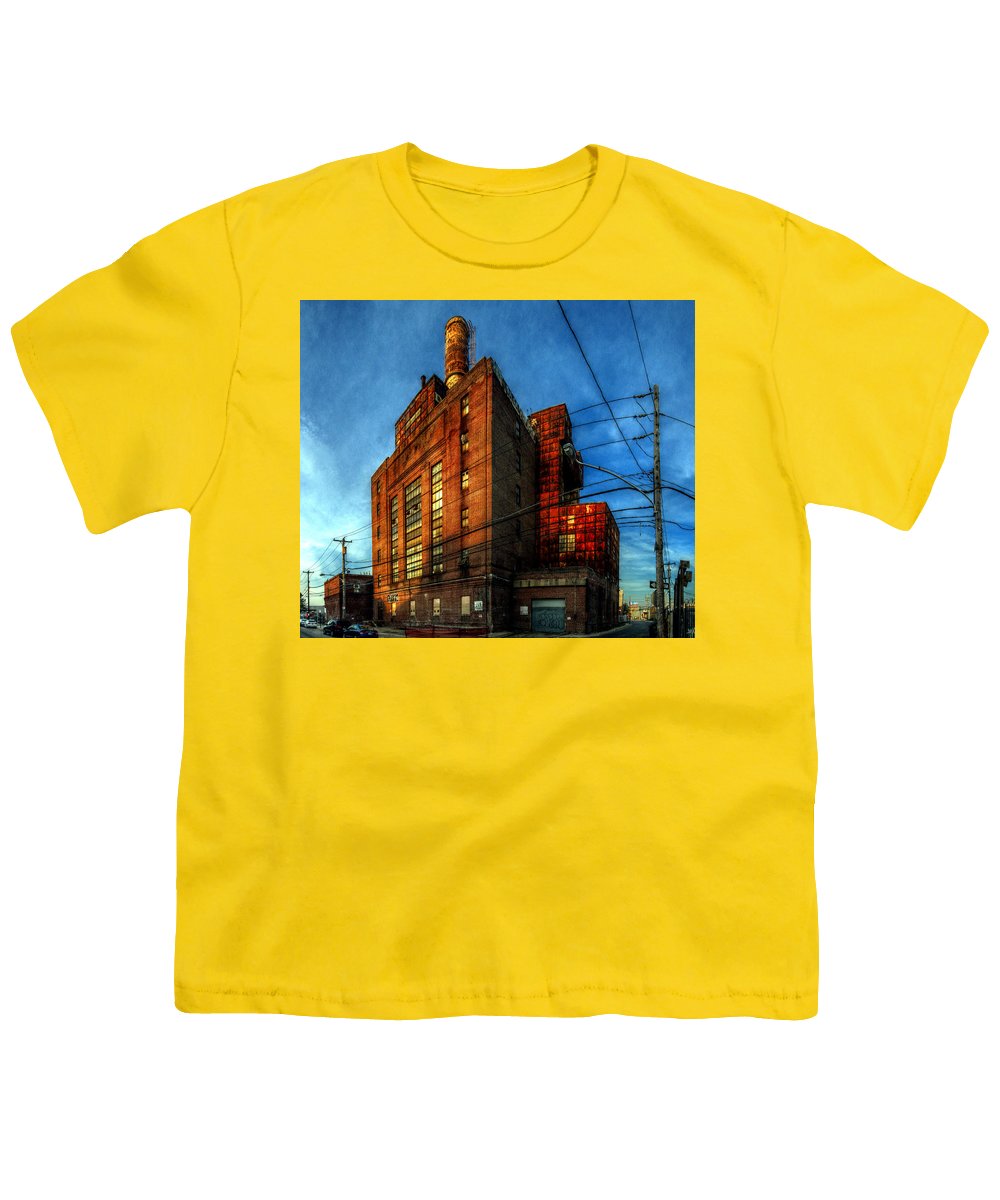 Panorama 3647 Willow Street Steam Plant - Youth T-Shirt