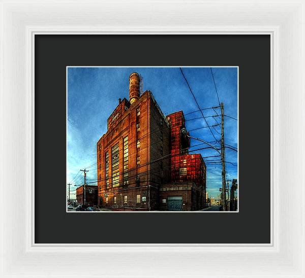 Panorama 3647 Willow Street Steam Plant - Framed Print