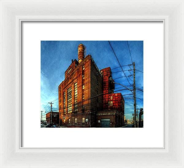 Panorama 3647 Willow Street Steam Plant - Framed Print