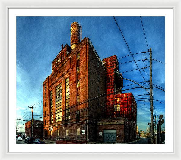 Panorama 3647 Willow Street Steam Plant - Framed Print