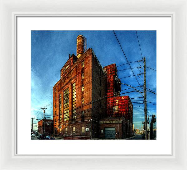 Panorama 3647 Willow Street Steam Plant - Framed Print