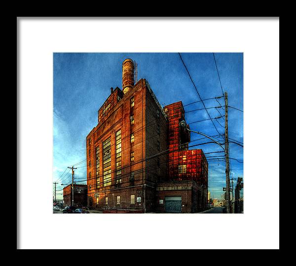 Panorama 3647 Willow Street Steam Plant - Framed Print