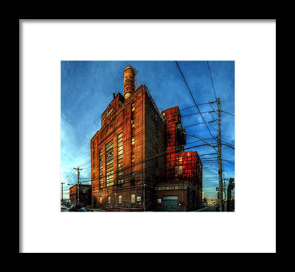 Panorama 3647 Willow Street Steam Plant - Framed Print