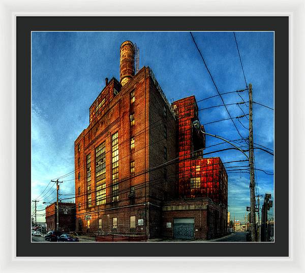 Panorama 3647 Willow Street Steam Plant - Framed Print