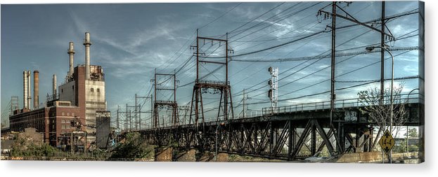 Panorama 4018 West Philadelphia Elevated Branch - Acrylic Print