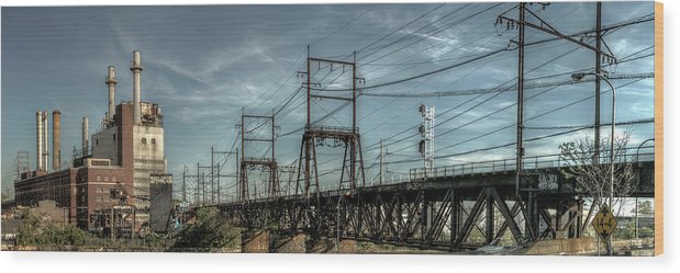 Panorama 4018 West Philadelphia Elevated Branch - Wood Print