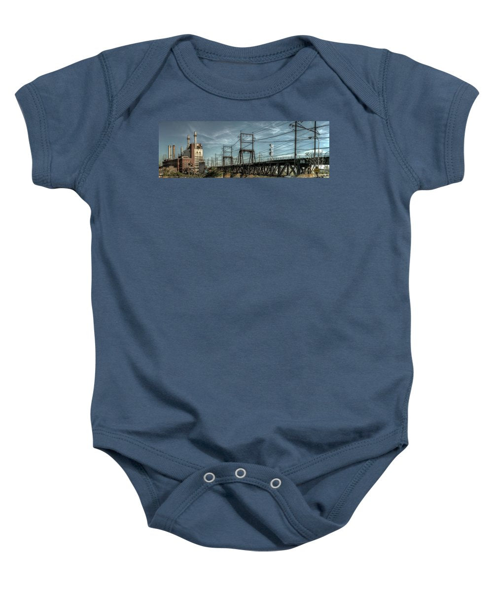 Panorama 4018 West Philadelphia Elevated Branch - Baby Onesie