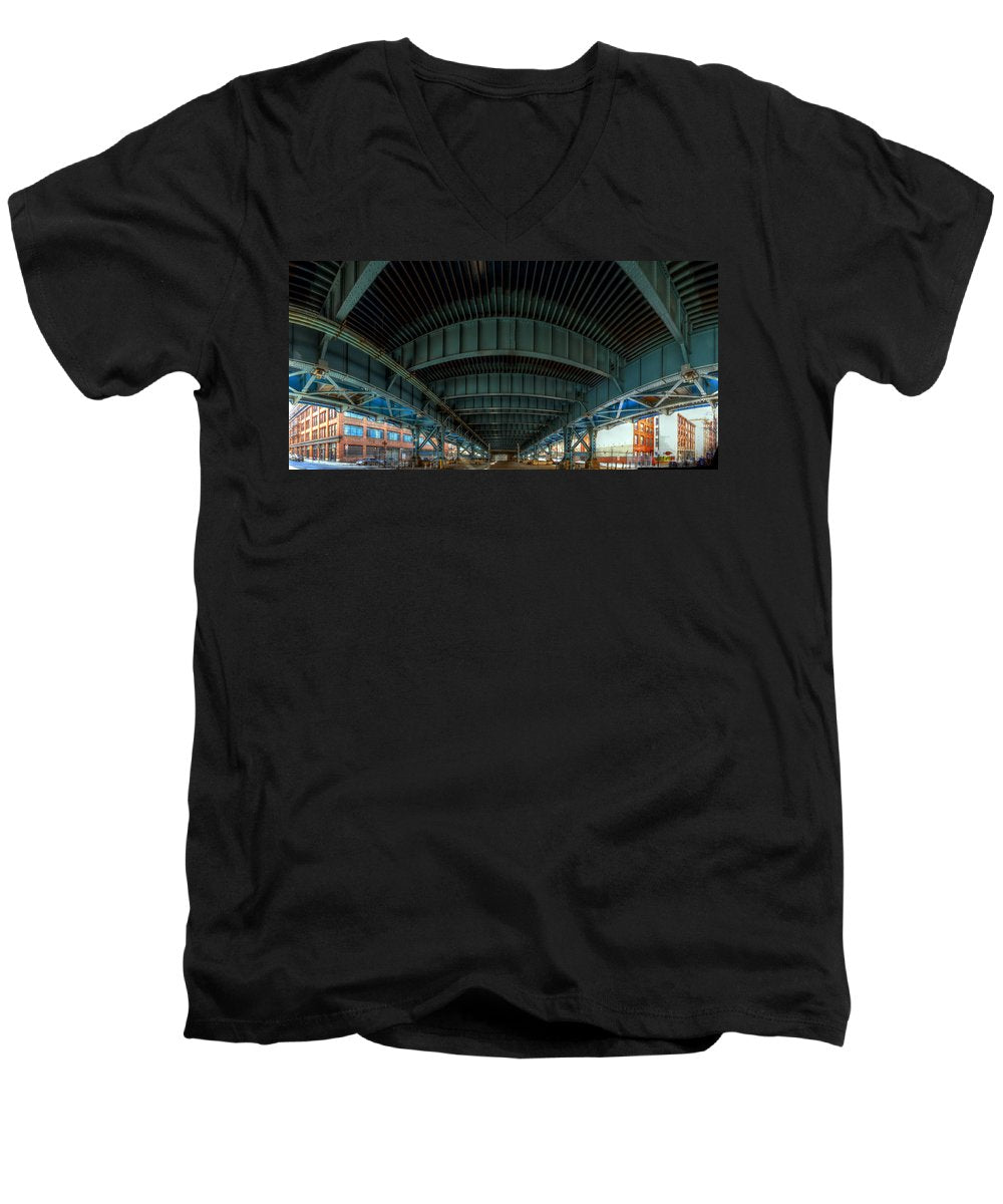 Panorama 3616 Benjamin Franklin Bridge - Men's V-Neck T-Shirt
