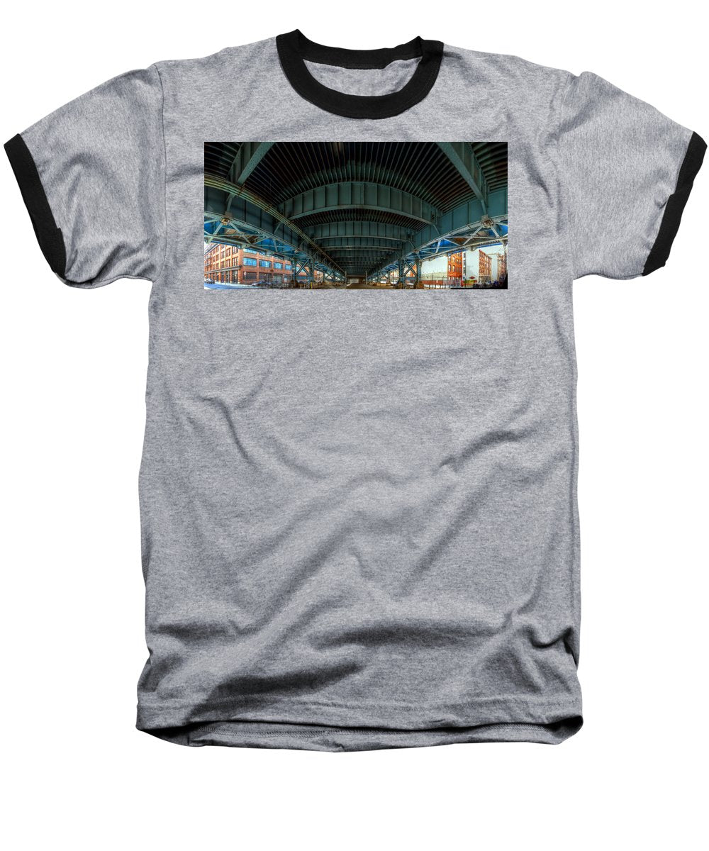 Panorama 3616 Benjamin Franklin Bridge - Baseball T-Shirt