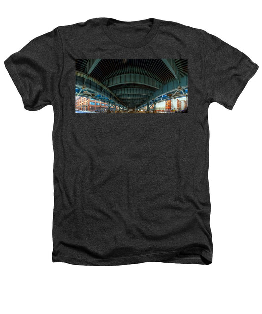 Panorama 3616 Benjamin Franklin Bridge - Heathers T-Shirt