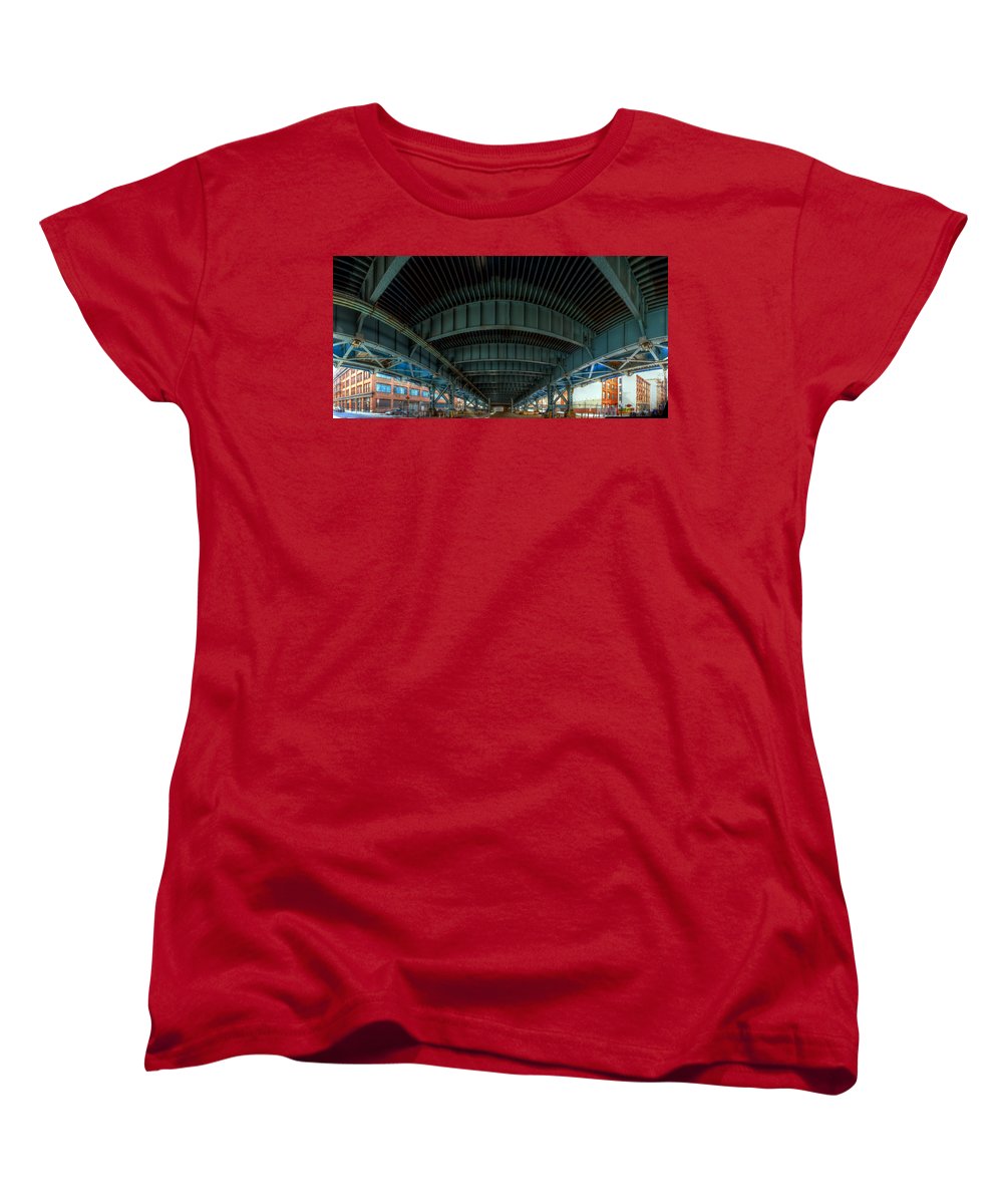 Panorama 3616 Benjamin Franklin Bridge - Women's T-Shirt (Standard Fit)