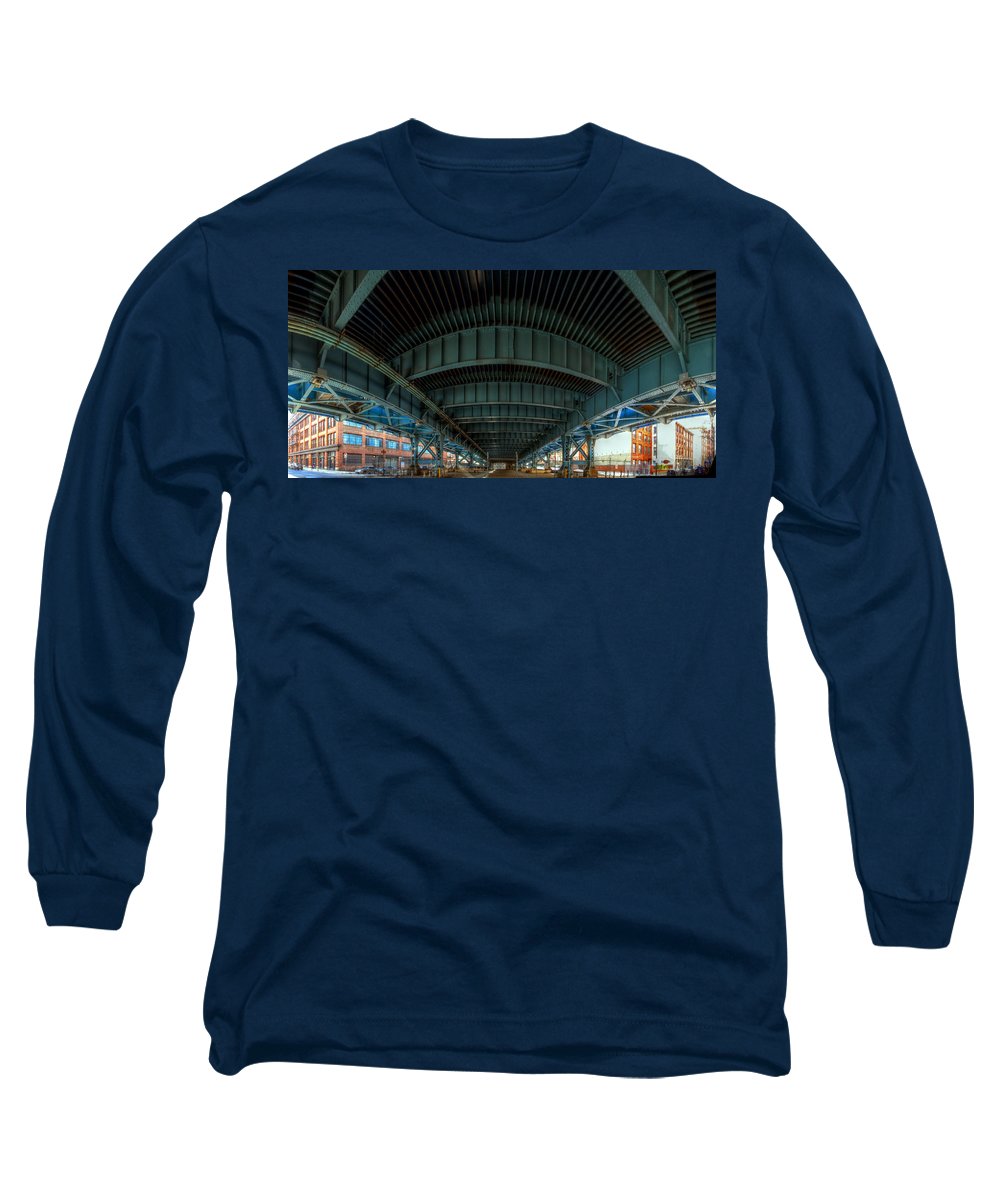 Panorama 3616 Benjamin Franklin Bridge - Long Sleeve T-Shirt