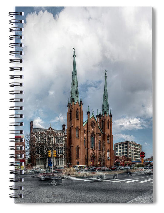 Panorama 2066 Church of the Assumption - Spiral Notebook