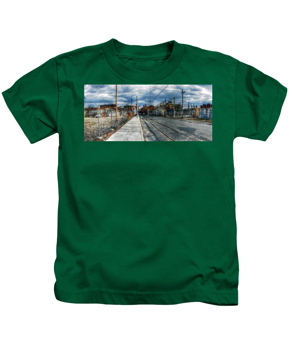 Panorama 2165 1100 Block of Noble Street - Kids T-Shirt