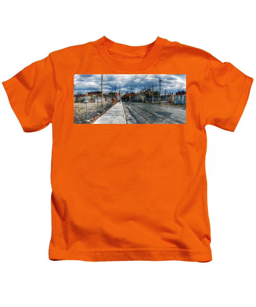 Panorama 2165 1100 Block of Noble Street - Kids T-Shirt