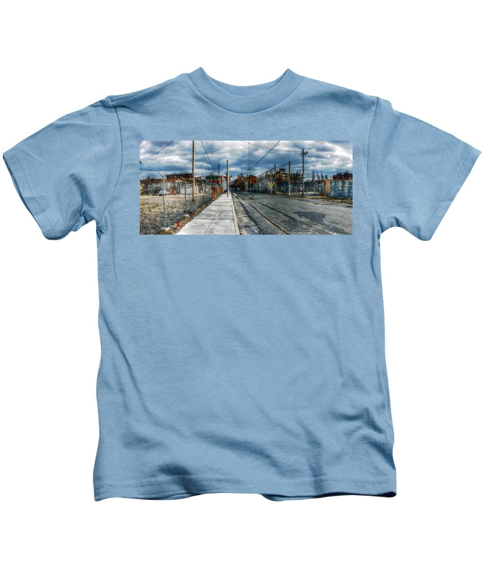 Panorama 2165 1100 Block of Noble Street - Kids T-Shirt