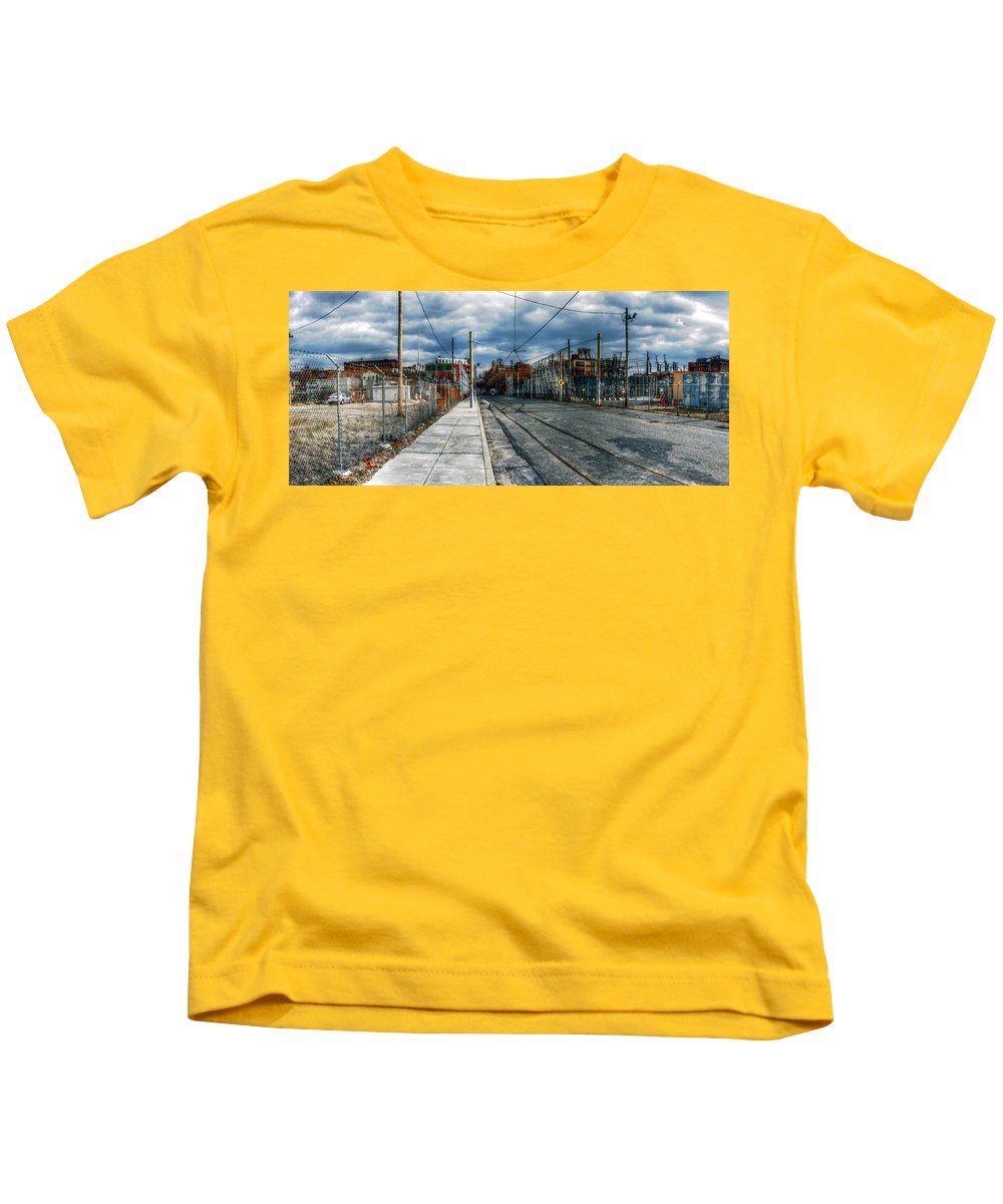 Panorama 2165 1100 Block of Noble Street - Kids T-Shirt